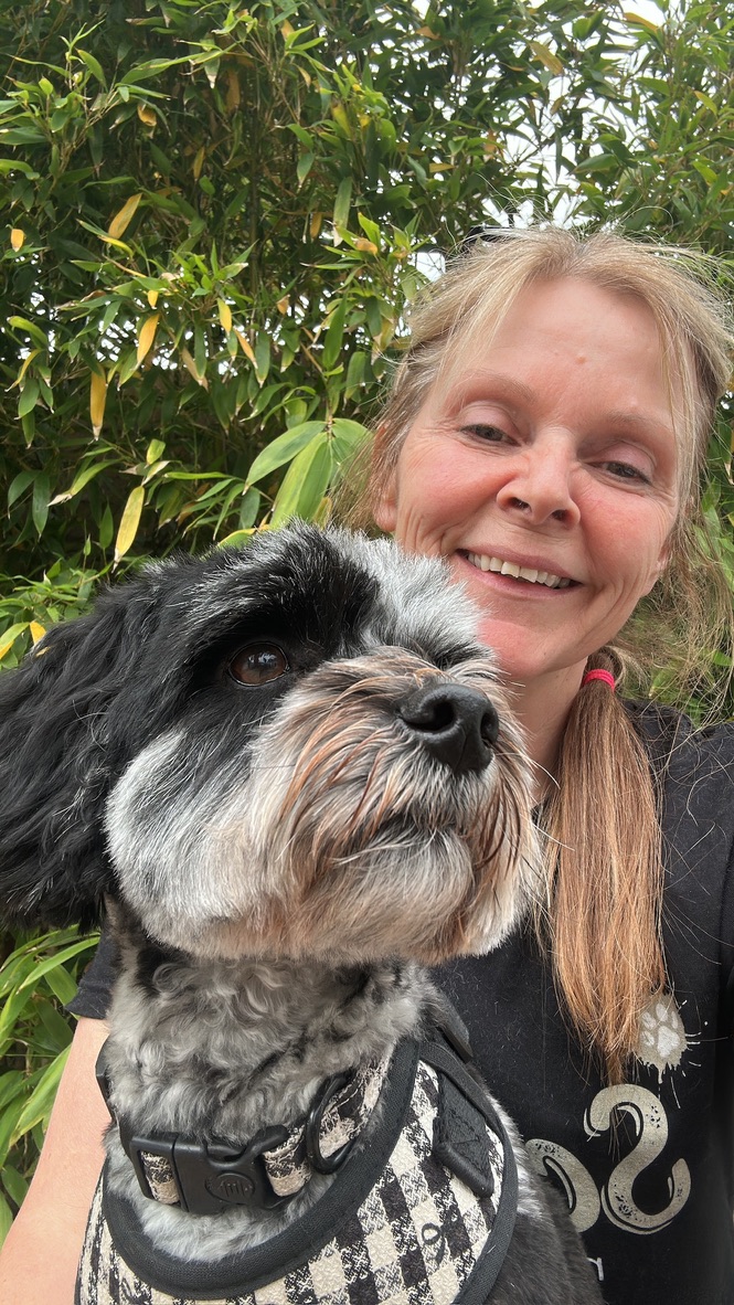 Sue Brayson, dog groomer