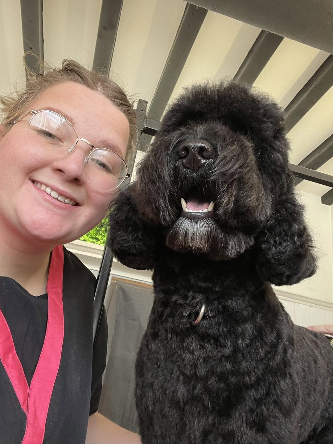 Becky Gilbert, dog groomer